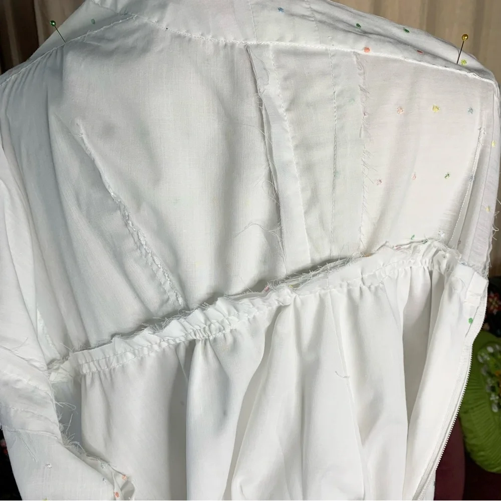 70s Eyelet Halter Dress - Picture 8 of 10